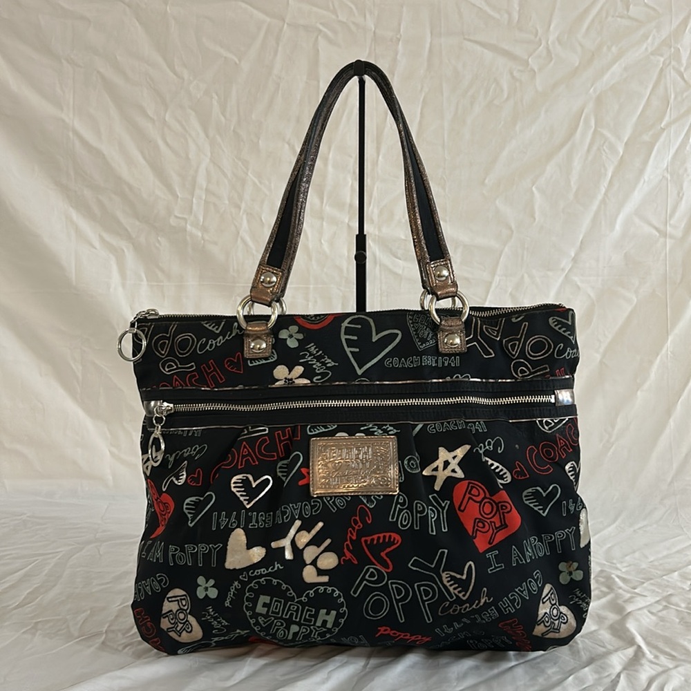 Coach Poppy Graffiti Tote Bag (Rare)